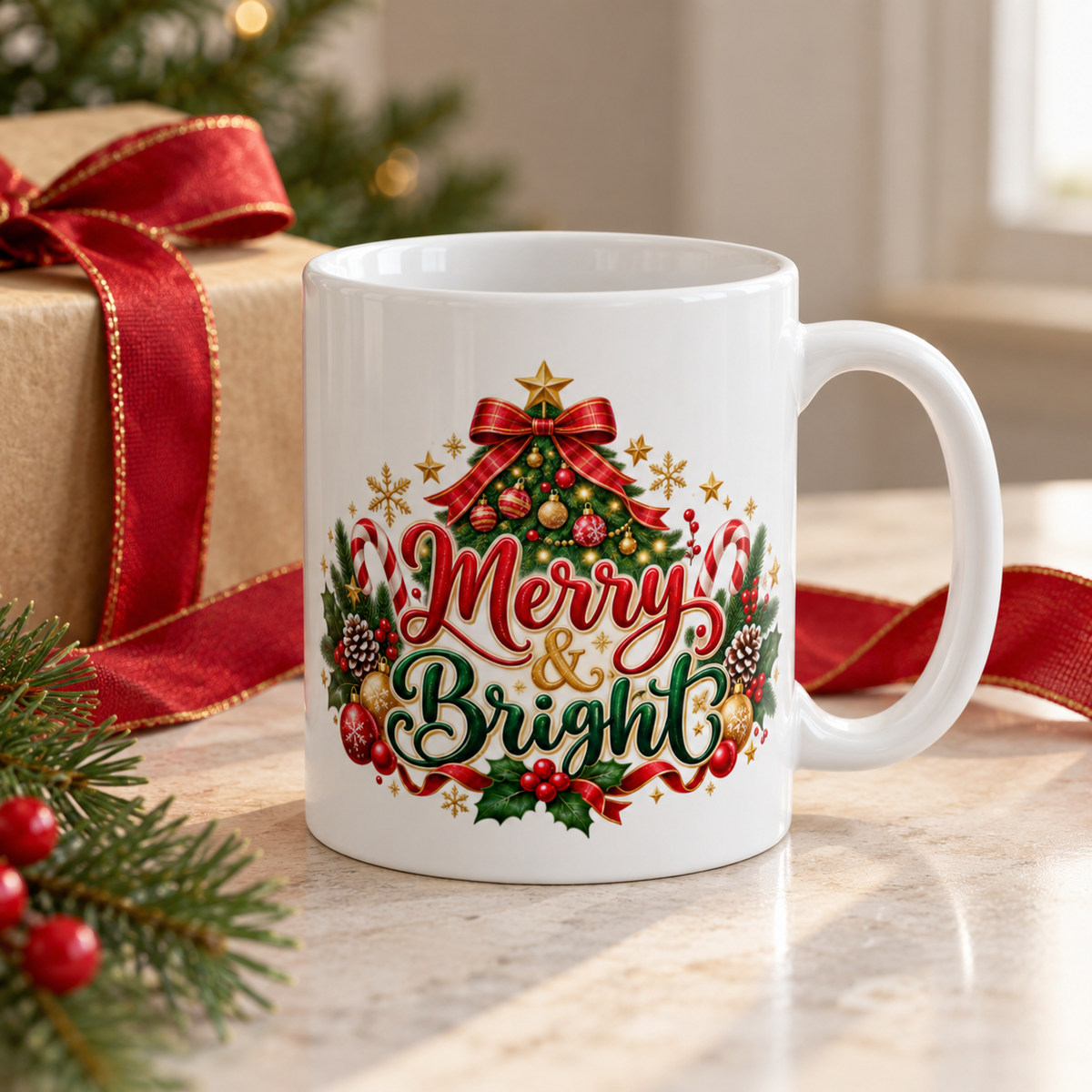 Festive Holiday Coffee Cup