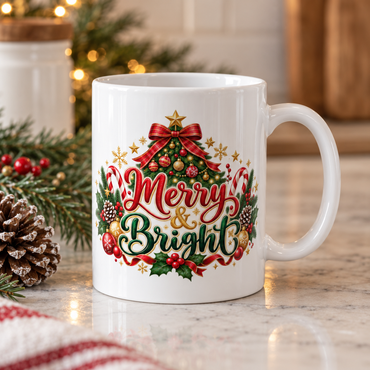 Festive Holiday Coffee Cup